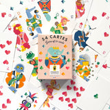 Découvrez notre jeu de 54 cartes, idéal pour des moments de convivialité entre amis ou en famille. Ce jeu coloré, parfait à la maison ou en vacances, présente les traditionnelles familles de cœur, carreau, pique et trèfle, apportant une touche classique à vos jeux de cartes favoris.