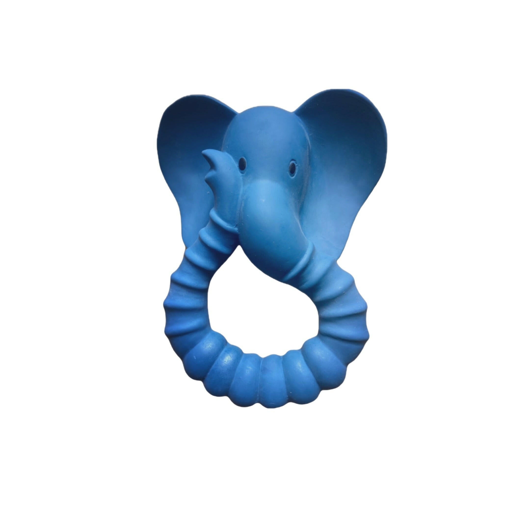 L'anneau de dentition Eléphant bleu de Natrüba est spécialement conçu pour apaiser les gencives sensibles de votre bébé