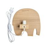 Applique Lumineuse Éléphant en bois, une solution élégante pour éclairer avec style la chambre de vos petits trésors.