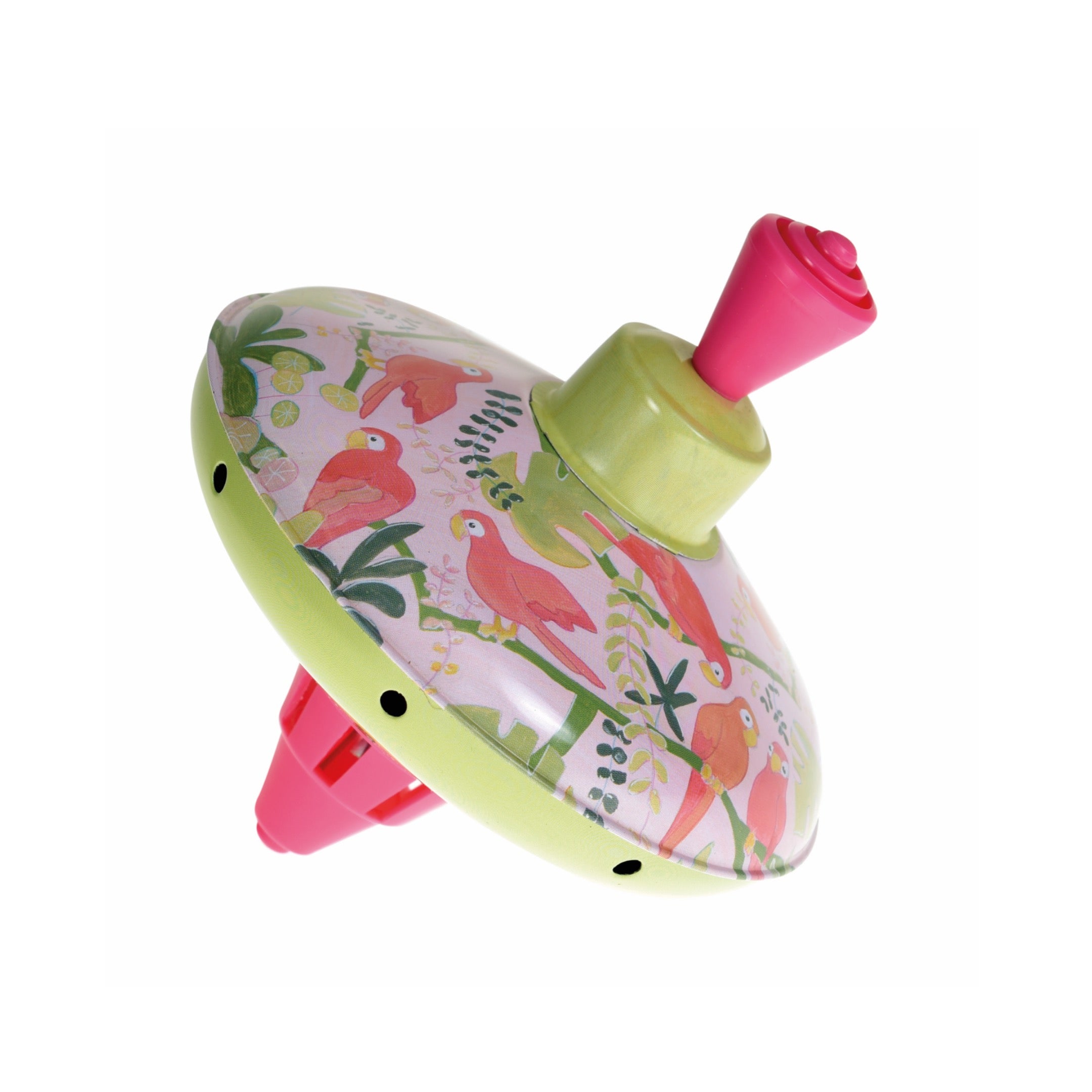 Découvrez la toupie en métal "Perroquet", un jouet nostalgique et ludique qui développe l'habileté des enfants. Écoutez son doux son en rotation et offrez un succès garanti pour toutes les occasions !