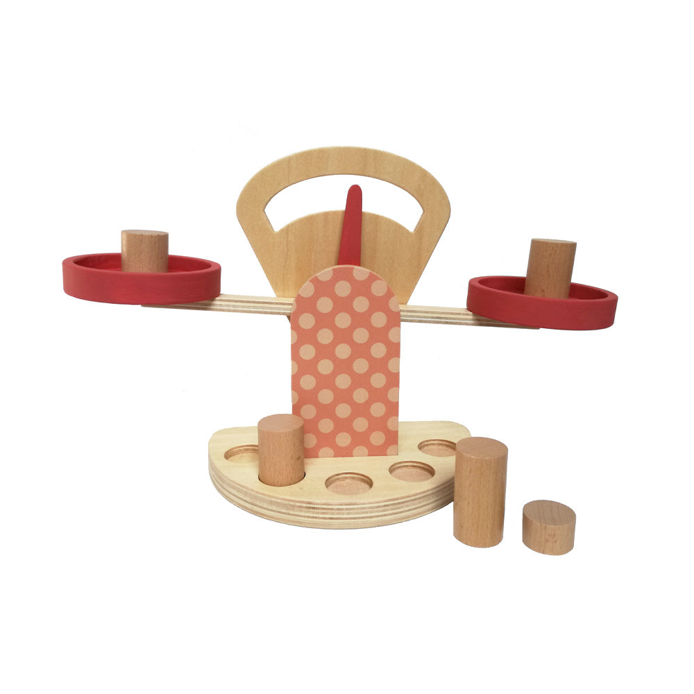Découvrez notre balance en bois pour enfants, idéale pour le jeu d'imitation et l'apprentissage des poids. Durable, écologique et éducative, parfaite dès 3 ans