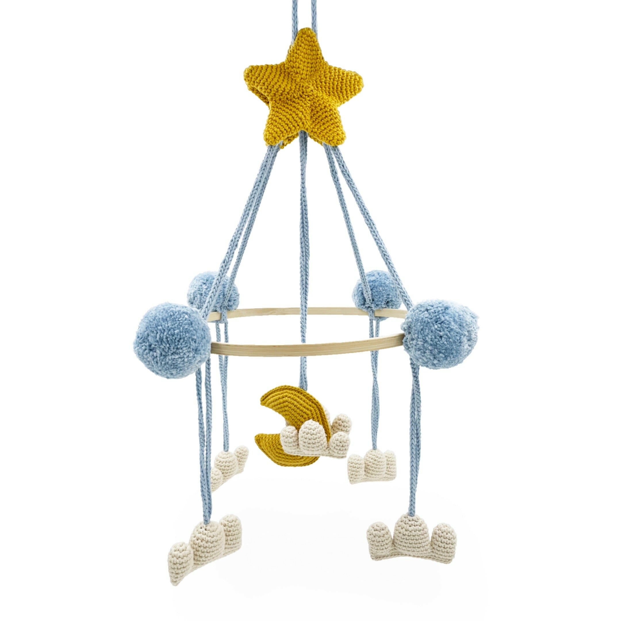 Ce mobile ciel de nuit est une idée cadeau de naissance originale et éco-responsable!  Fabriqué dans le respect de l'environnement, il est composé à 100% de coton biologique certifié GOTS. Son rembourrage et son packaging sont également en coton biologique, contribuant ainsi à réduire les déchets.