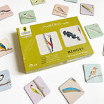 Mémo Rigolos - L'Oiseau et sa Plume : Un jeu de mémoire éducatif pour enfants dès 3 ans. Associez oiseaux et plumes pour développer mémoire et observation. Illustré, écologique et sans plastique. Idéal pour la famille !