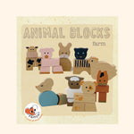 Découvrez le jeu de blocs en bois naturel "Animaux de la Ferme". Idéal pour l'éveil sensoriel et moteur des enfants, ce jeu ludique stimule leur imagination en leur permettant de créer leurs propres animaux. Offrez leur un jouet éducatif et amusant !