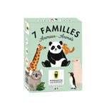 Explorez le monde avec notre Jeu de Cartes 7 Familles - Animaux du Monde, conçu pour toute la famille. Reconstituez les familles d'animaux en fonction de leur habitat et obtenez les six cartes de chaque famille. Idéal pour apprendre la géographie et découvrir les animaux de notre planète tout en s'amusant.