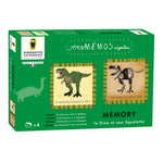 Mémo Rigolos - Le Dino et son Squelette : Un jeu de mémoire éducatif pour enfants dès 4 ans. Associez dinosaures et squelettes pour développer mémoire et observation. Illustré, écologique et sans plastique. Idéal pour la famille !