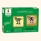 Mémo Rigolos - Le Dino et son Squelette : Un jeu de mémoire éducatif pour enfants dès 4 ans. Associez dinosaures et squelettes pour développer mémoire et observation. Illustré, écologique et sans plastique. Idéal pour la famille !