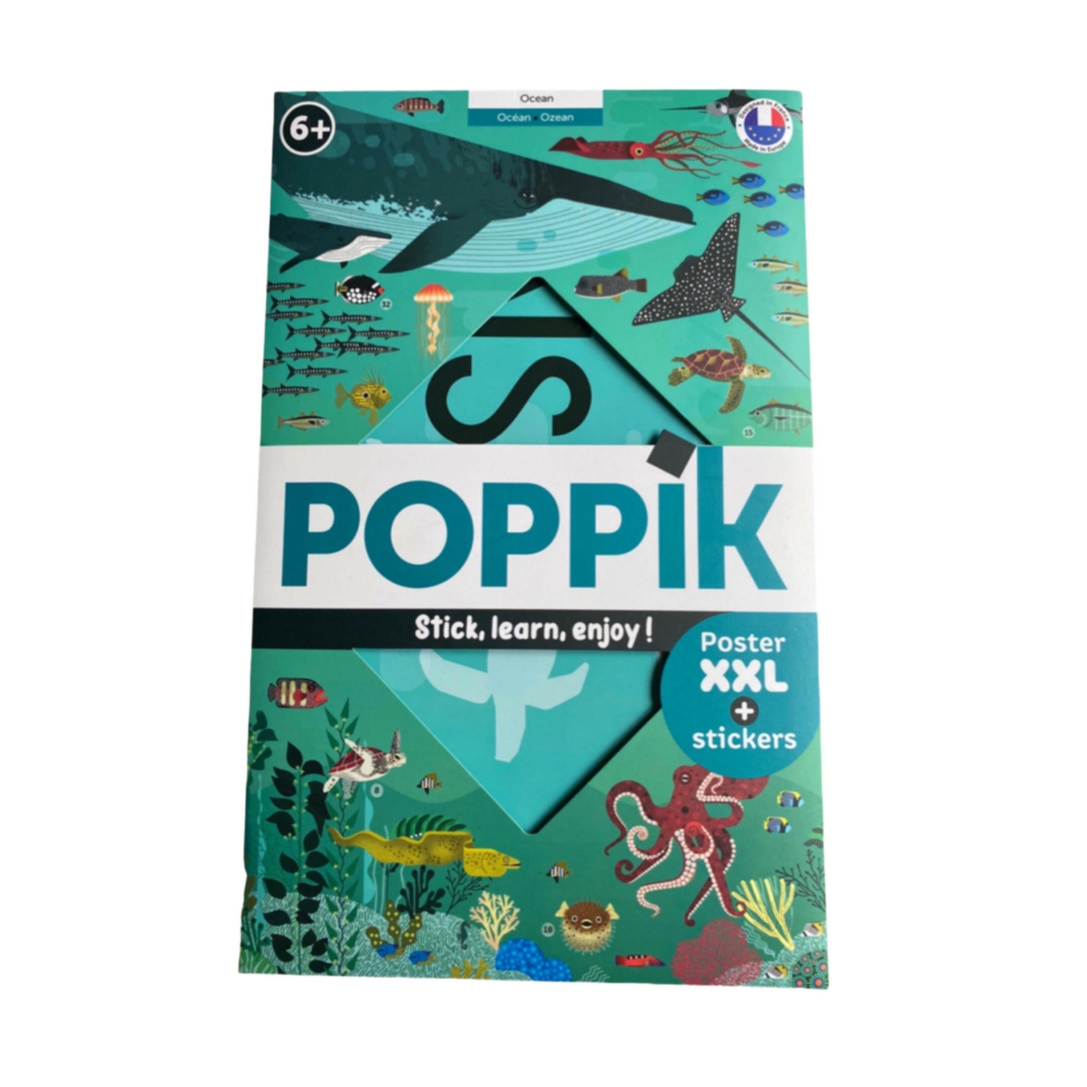 Offrez à votre enfant une expérience immersive dans le monde sous-marin avec notre poster à sticker sur le thème de l'océan. Conçu spécialement pour les enfants de 6 à 12 ans, cette activité ludique et éducative les transporte dans un voyage captivant à travers les profondeurs marines.