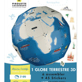 PIROUETTE CACAHOUETE - Kit créatif - Mon globe terrestre